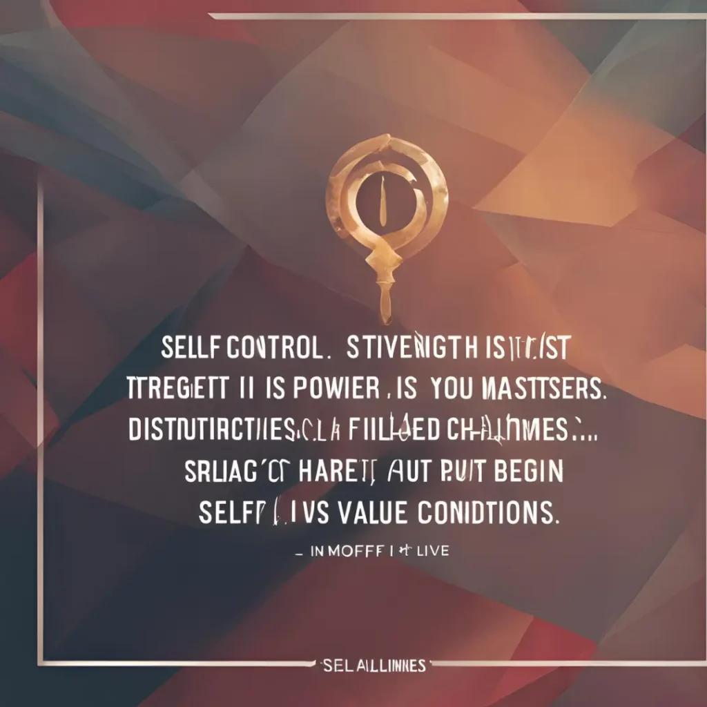 Self-control is Strength, Calmness is Mastery, You – Tymoff